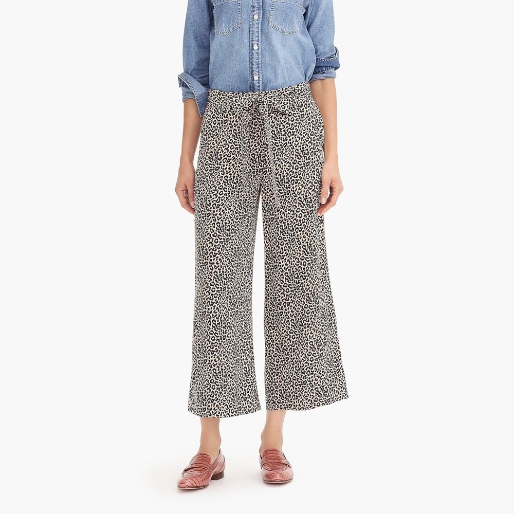 Jcrew Leopard Pants